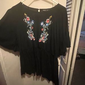 Shein floral flowy blouse size 3x